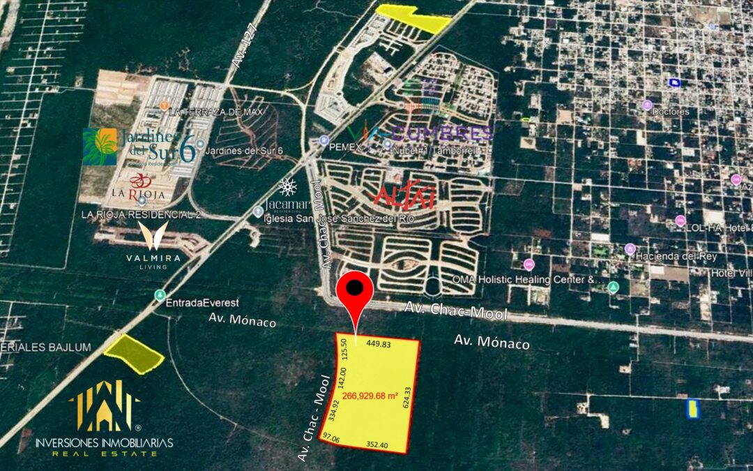 SE VENDE TERRENO MIXTO DE 20 HECTAREAS, CANCUN