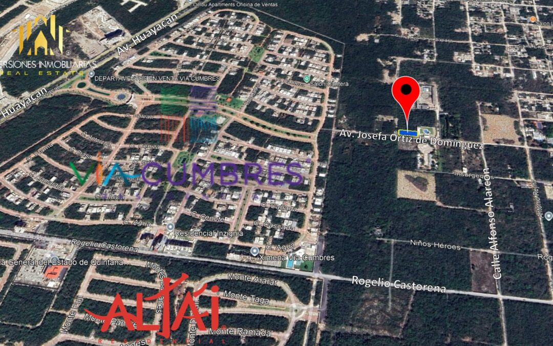 SE VENDE TERRENO COMERCIAL DE 1,000 M2, COL. DOCTORES, CANCUN